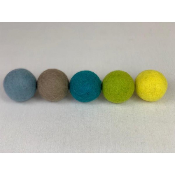 Wool Felt Balls Handmade Wool Balls - Made in Nepal