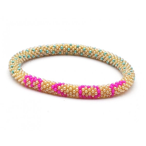 Roll Beaded Bracelets Made in Nepal