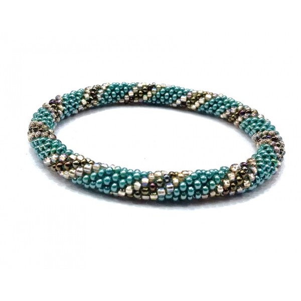 Elegantly Designed Glass Bead Bracelets And Bangles Handmade Bands Fashion Wear