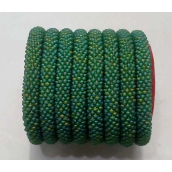 eed Bead Bangle | Stacking Bracelet | Beaded Crochet Bracelet | Rolled Bracelet For Women | Colorful Summer Bracelet | Tiny Bead Bangle