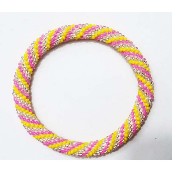 Beaded Crochet Bracelets | Seed Bead Bracelet | Colorful Glass Bead Bangle | Nepali Bracelet For Women | Unisex Stacking Bracelets