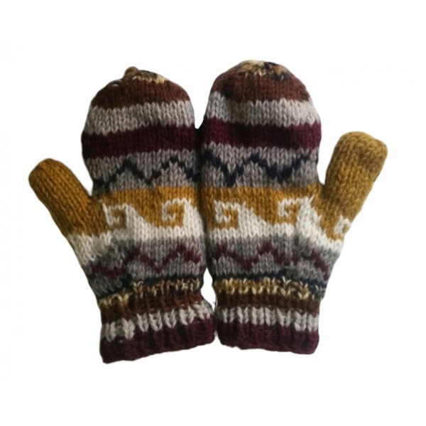 Woolen Gloves - Hand Knitted Winter Gloves - Made in Nepal