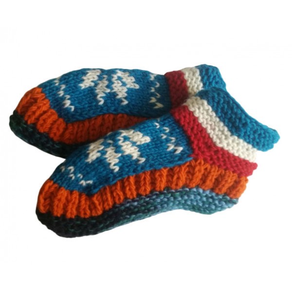 Woolen Knitted Shoes - Indoor Shoes for Winte - Made in Nepal